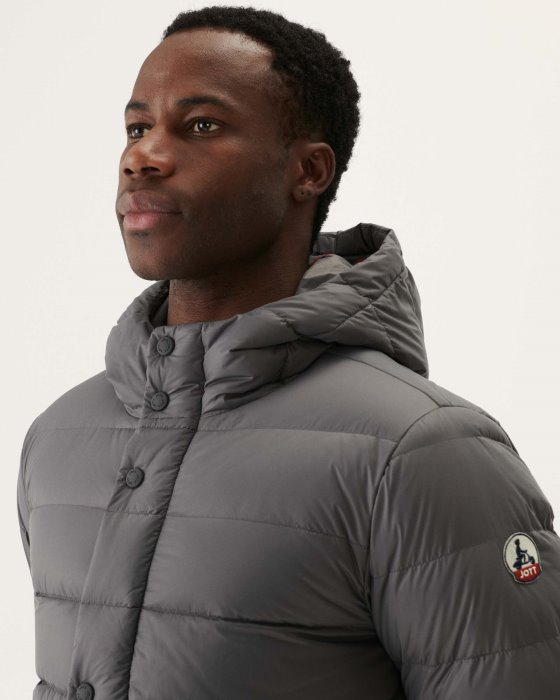 Anthracite Jorge Hooded Puffer Jacket Jott New In