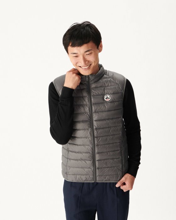 Anthracite Sleeveless Down Jacket Tom Jott New In
