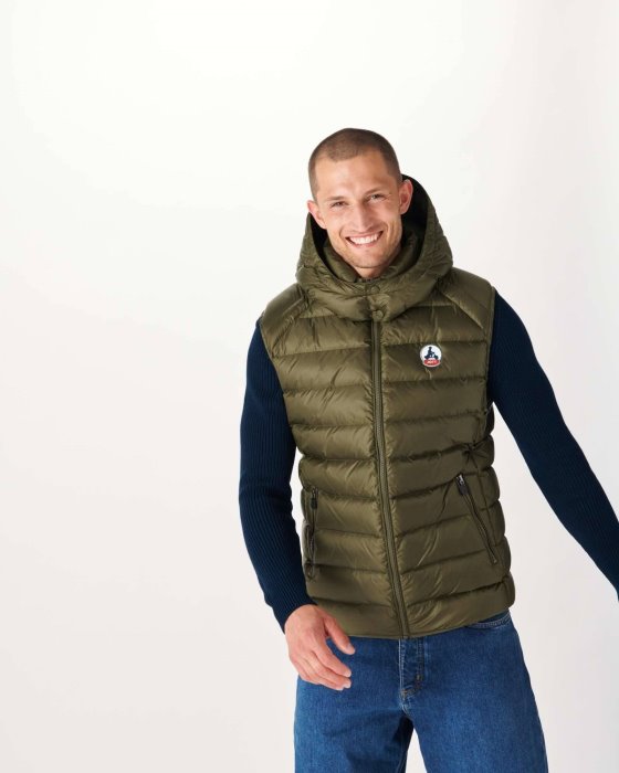 Army Extreme Cold Sleevless Down Jacket Silver Jott New In