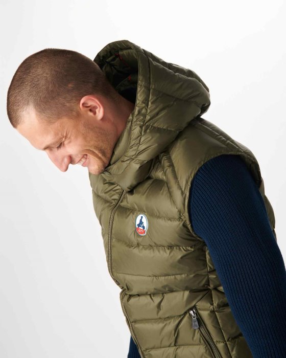 Army Extreme Cold Sleevless Down Jacket Silver Jott New In
