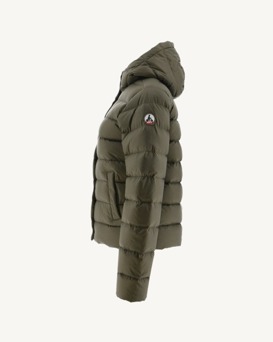 Army Jane Straight Hooded Puffer Jacket Jott New In