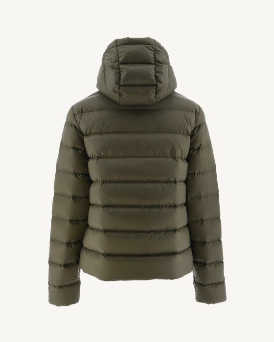 Army Jane Straight Hooded Puffer Jacket Jott New In