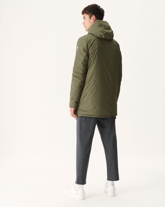 Army/Beige Reversible Light Puffer Jacket Amsterdam Jott New In