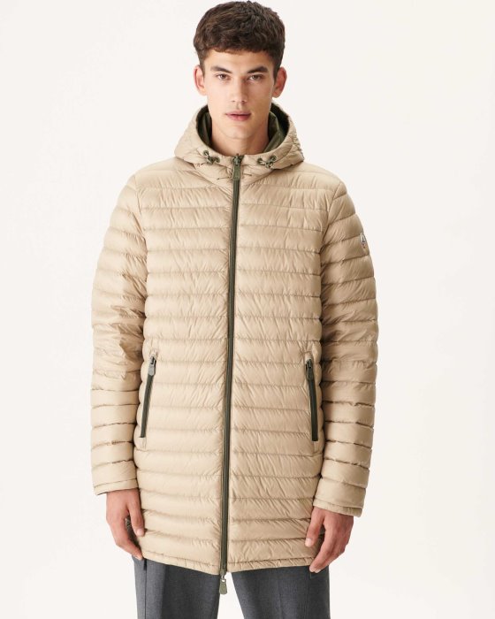 Army/Beige Reversible Light Puffer Jacket Amsterdam Jott New In