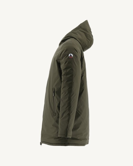 Army/Beige Reversible Light Puffer Jacket Amsterdam Jott New In