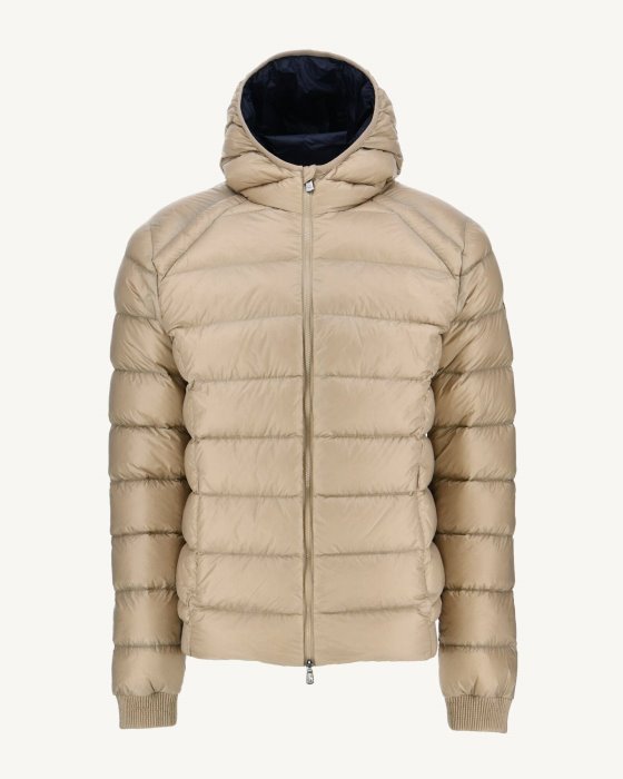 Beige Extreme Cold Hooded Down Jacket Nat Jott New In