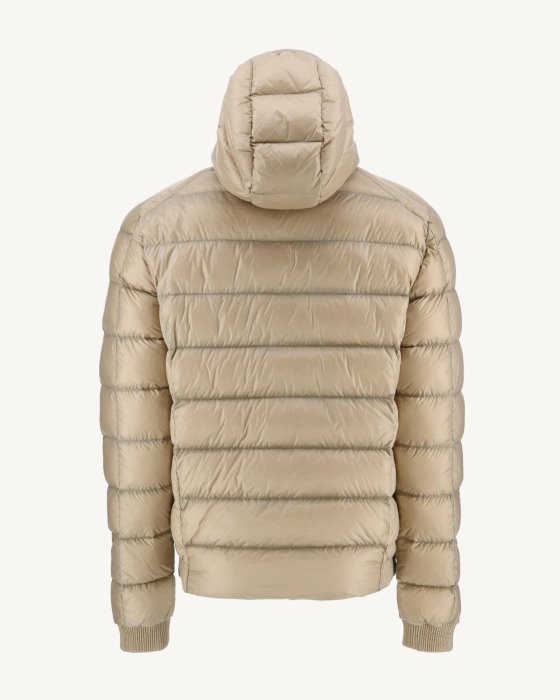Beige Extreme Cold Hooded Down Jacket Nat Jott New In