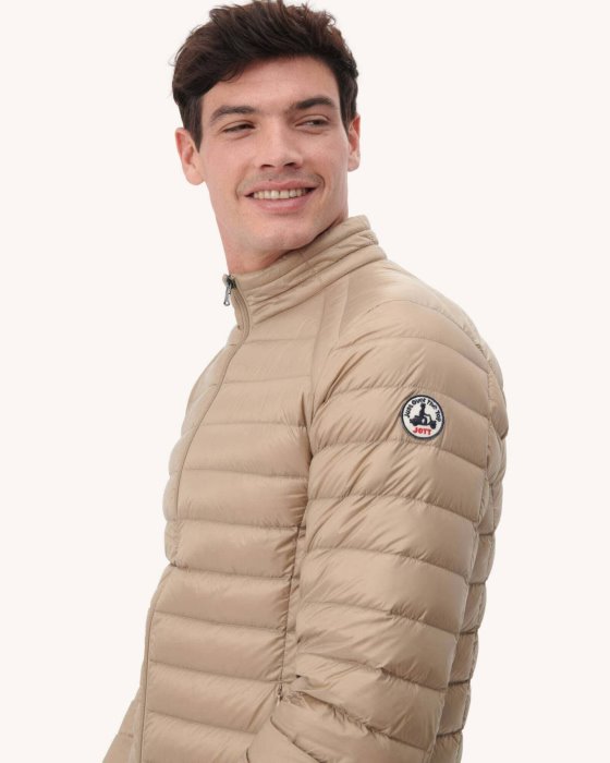 Beige Lightweight Down Jacket Mat Jott New In