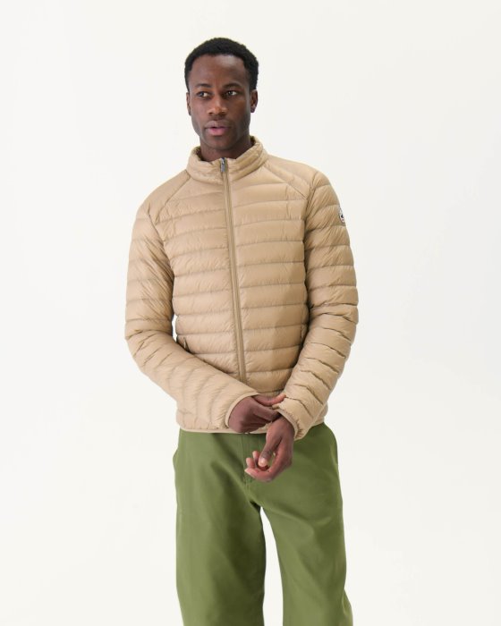 Beige Lightweight Down Jacket Mat Jott New In