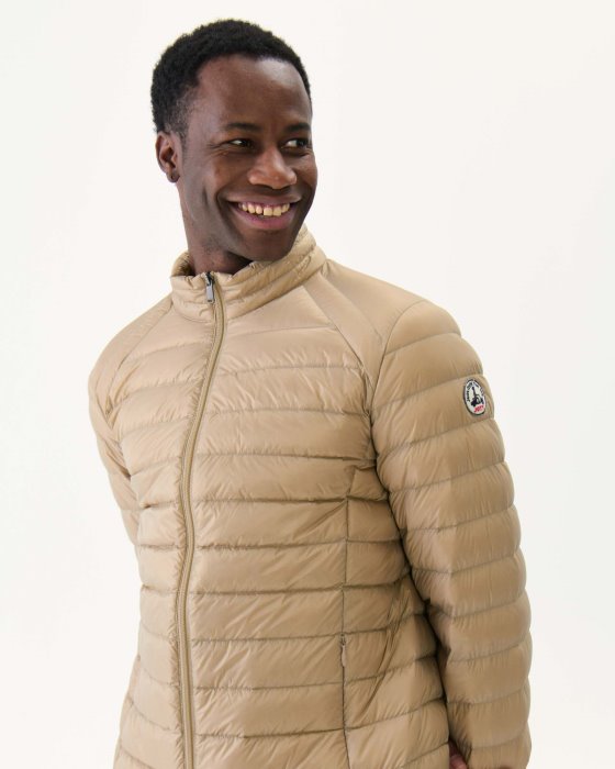 Beige Lightweight Down Jacket Mat Jott New In