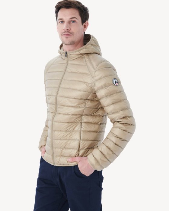 Beige Lightweight Down Jacket Nico Jott New In