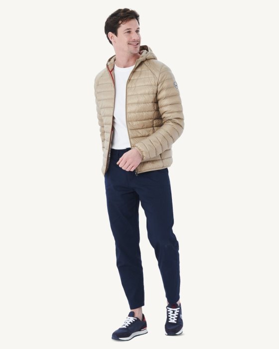 Beige Lightweight Down Jacket Nico Jott New In