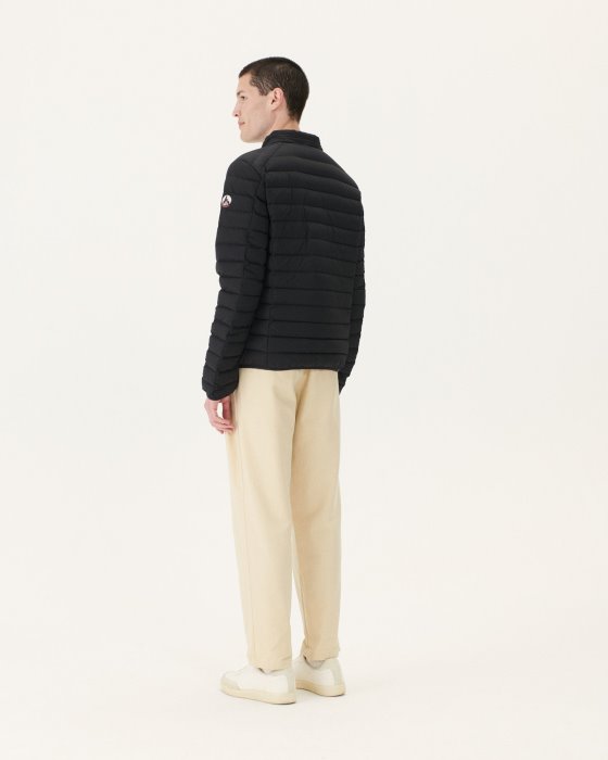 Black Aragon Lightweight Stretch Puffer Jacket Jott New In