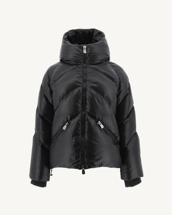 Black Hooded Puffer Jacket Stellar Jott New In