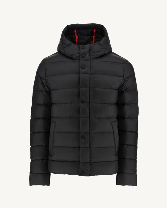 Black Jorge Hooded Puffer Jacket Jott New In