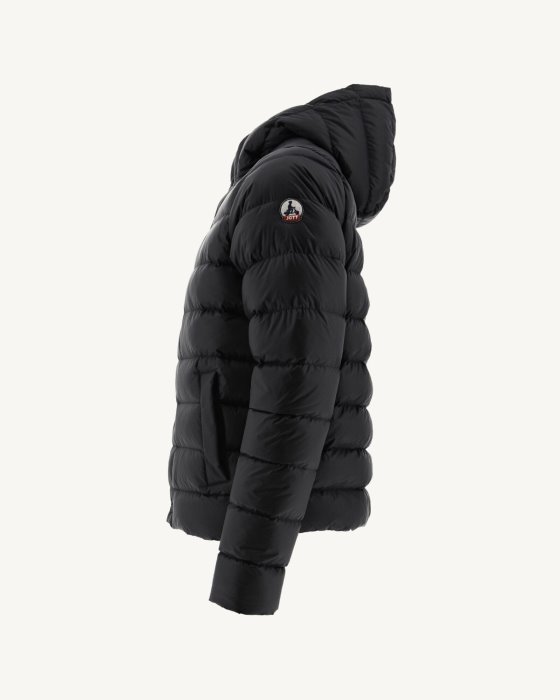 Black Jorge Hooded Puffer Jacket Jott New In