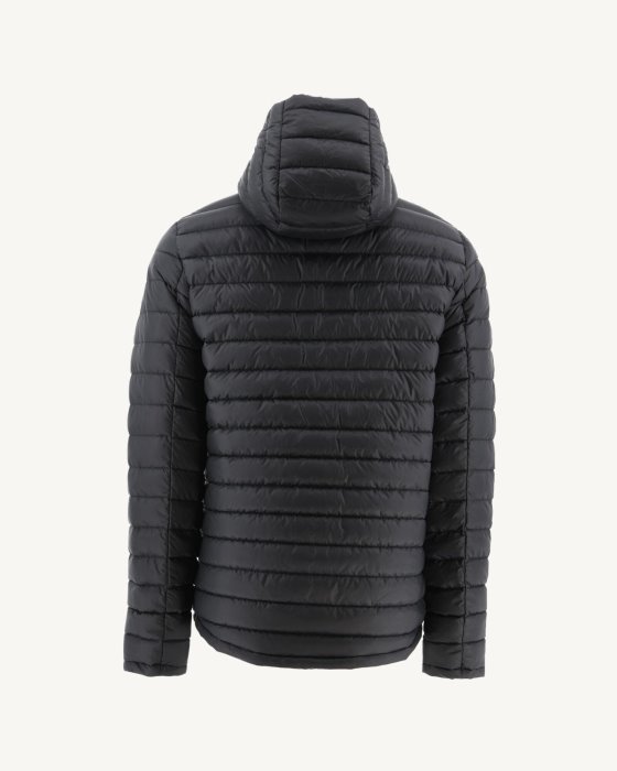 Black Reversible Hooded Puffer Jacket Bergen Jott New In