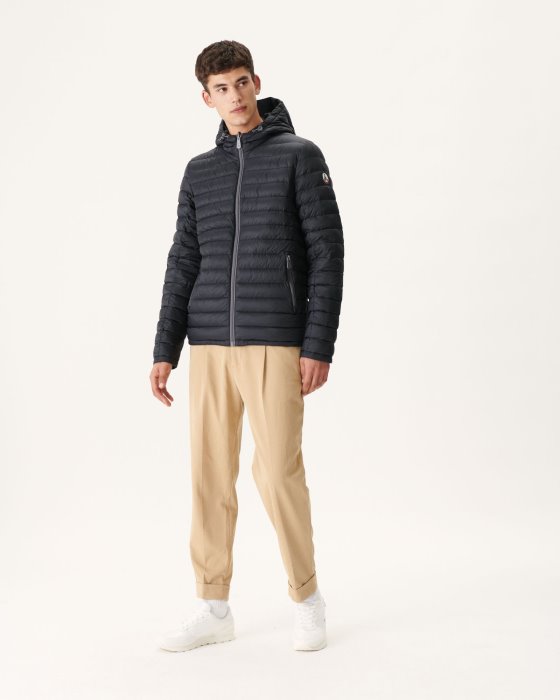 Black Reversible Hooded Puffer Jacket Bergen Jott New In