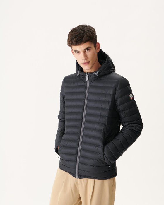 Black Reversible Hooded Puffer Jacket Bergen Jott New In