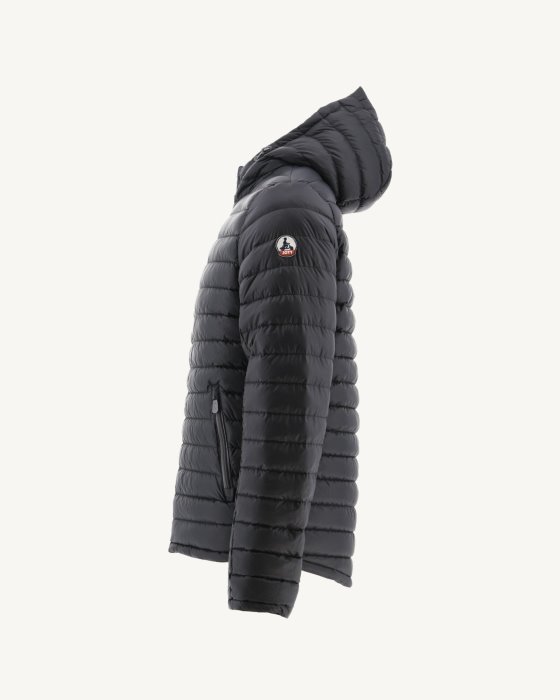 Black Reversible Hooded Puffer Jacket Bergen Jott New In