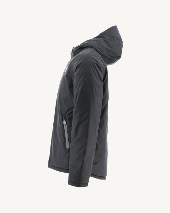 Black Reversible Hooded Puffer Jacket Bergen Jott New In
