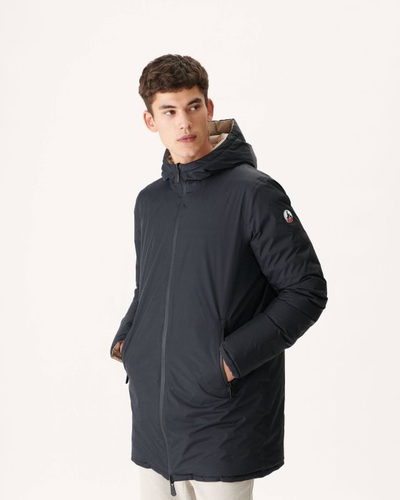 Black/Beige Reversible Light Puffer Jacket Amsterdam Jott New In