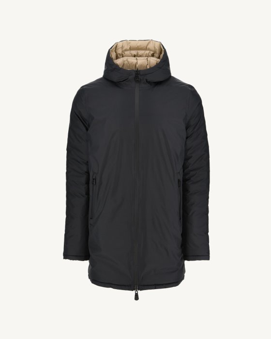 Black/Beige Reversible Light Puffer Jacket Amsterdam Jott New In