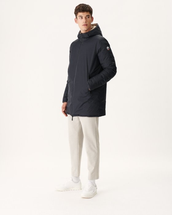 Black/Beige Reversible Light Puffer Jacket Amsterdam Jott New In