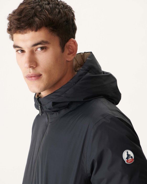 Black/Beige Reversible Light Puffer Jacket Amsterdam Jott New In