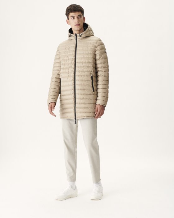 Black/Beige Reversible Light Puffer Jacket Amsterdam Jott New In