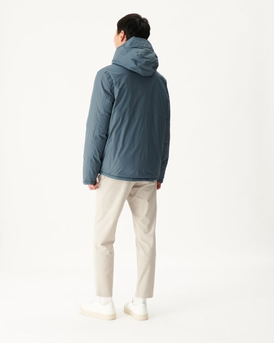 Blue/Marine Extreme Cold Hooded Reversible Down Jacket Aspen Jott New In