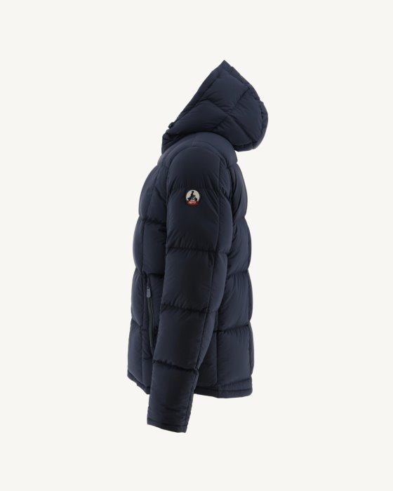 Blue/Marine Extreme Cold Hooded Reversible Down Jacket Aspen Jott New In
