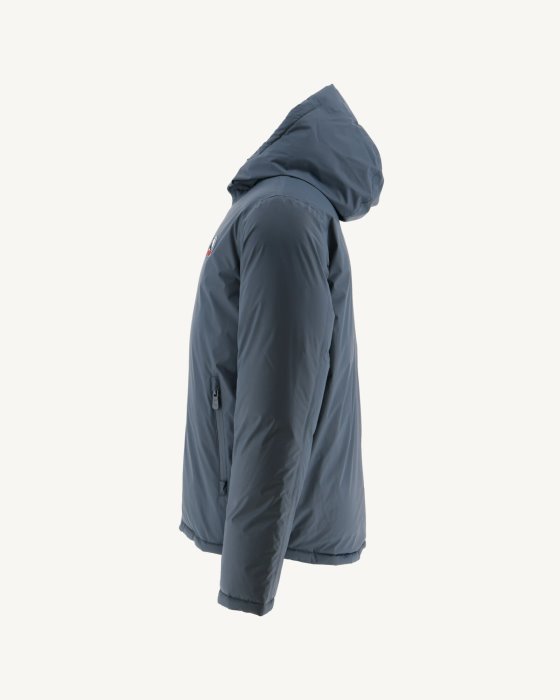 Blue/Marine Extreme Cold Hooded Reversible Down Jacket Aspen Jott New In