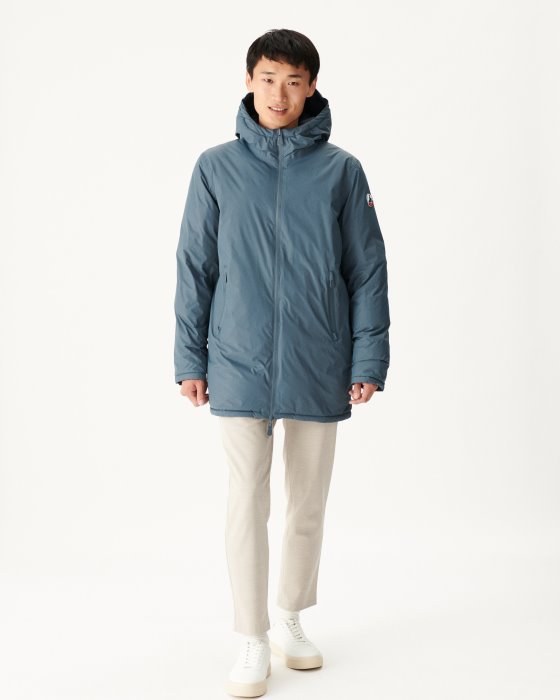 Blue/Marine Extreme Cold Reversible Hooded Down Jacket Toronto Jott New In