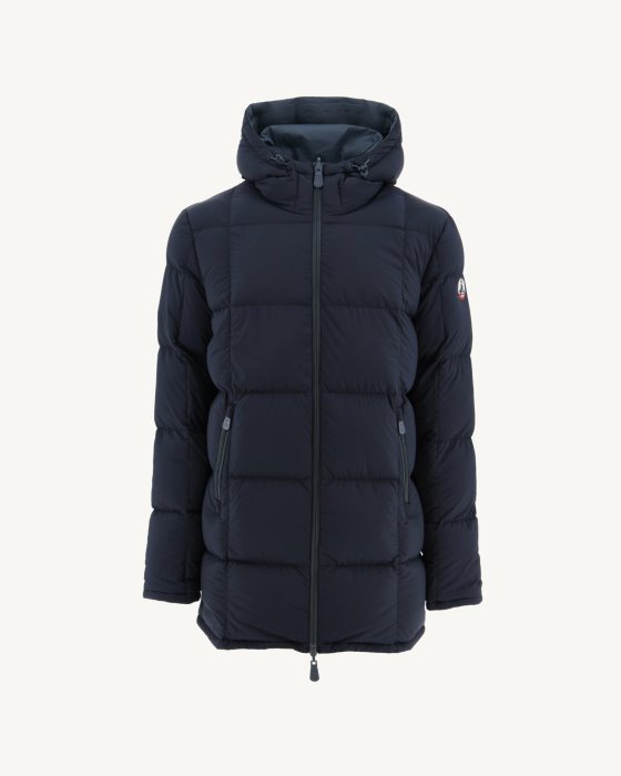 Blue/Marine Extreme Cold Reversible Hooded Down Jacket Toronto Jott New In