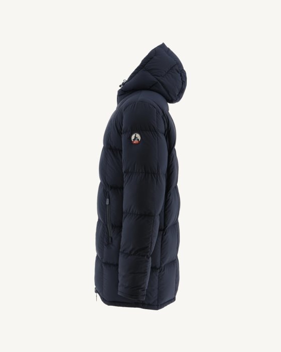 Blue/Marine Extreme Cold Reversible Hooded Down Jacket Toronto Jott New In