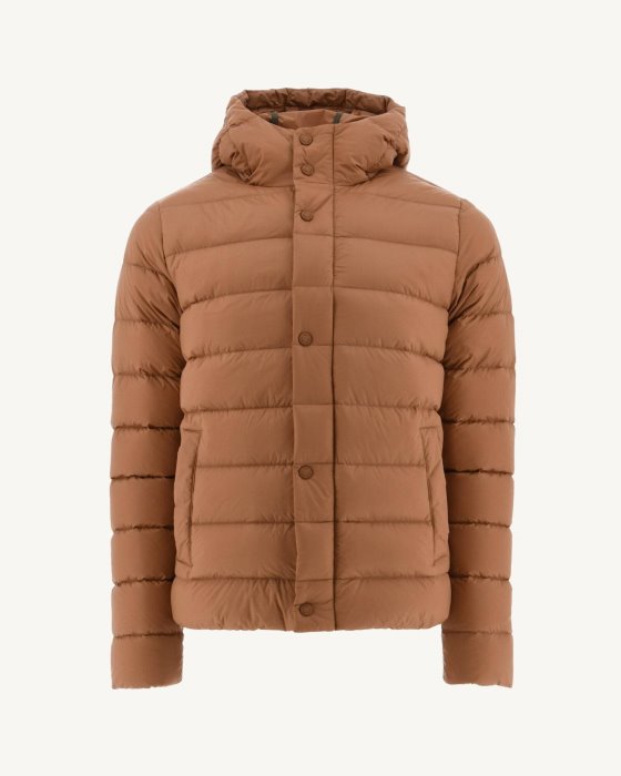 Camel Jorge Hooded Puffer Jacket Jott New In