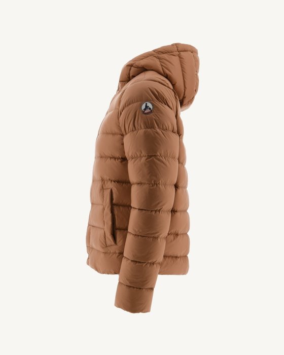 Camel Jorge Hooded Puffer Jacket Jott New In