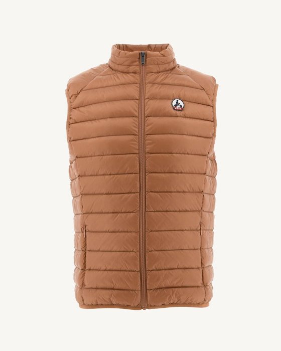 Camel Sleevless Down Jacket Tom Jott New In