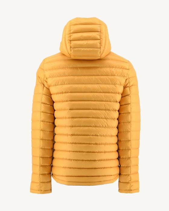 Caramel/Moutarde Reversible Hooded Puffer Jacket Bergen Jott New In