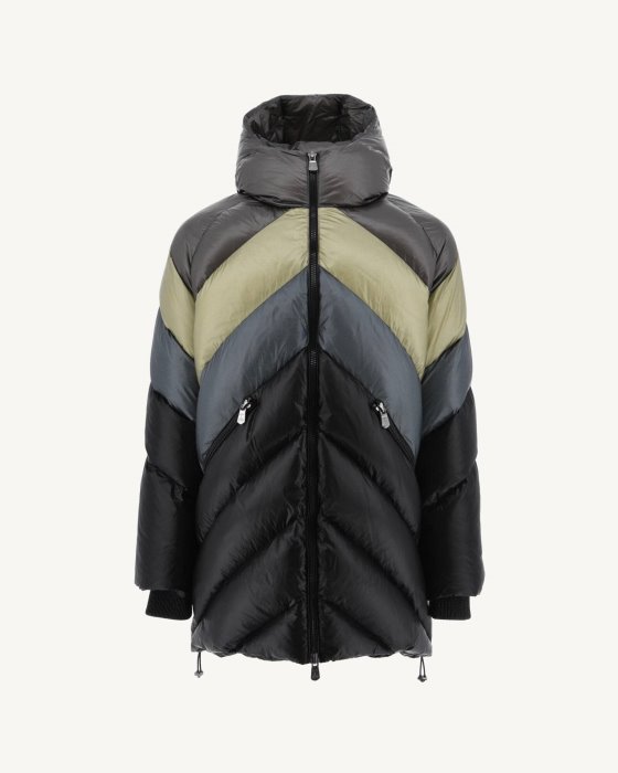 Combo Sauge Extreme Cold Hooded Down Jacket Blaze Jott New In