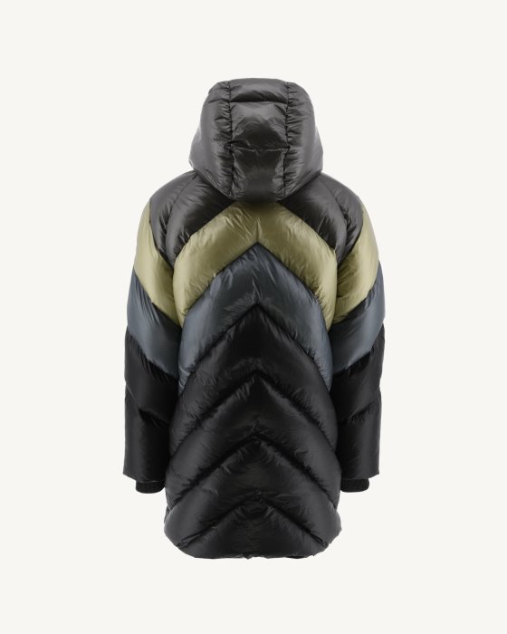 Combo Sauge Extreme Cold Hooded Down Jacket Blaze Jott New In