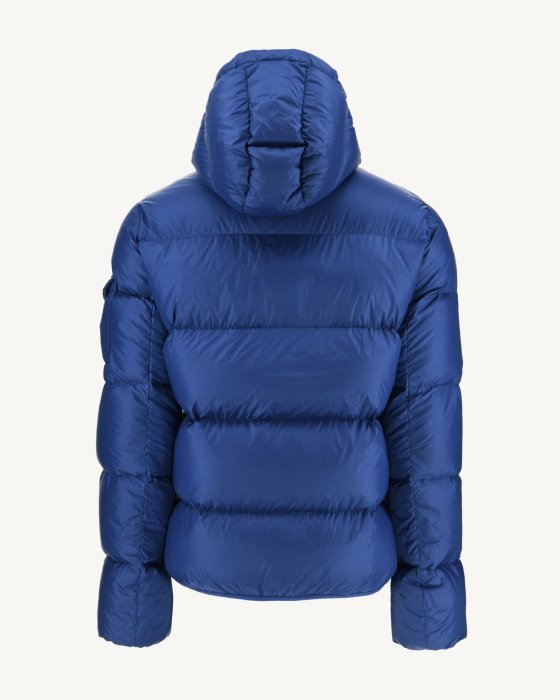 Dark Denim Hooded Down Jacket Java Jott New In