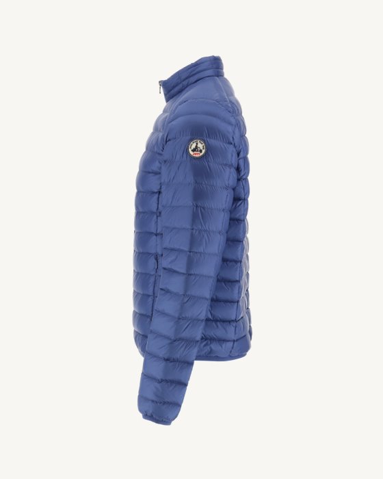 Dark Denim Lightweight Down Jacket Mat Jott New In