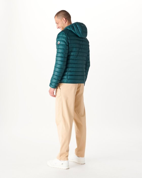 Dark Green Lightweight Down Jacket Nico Jott New In