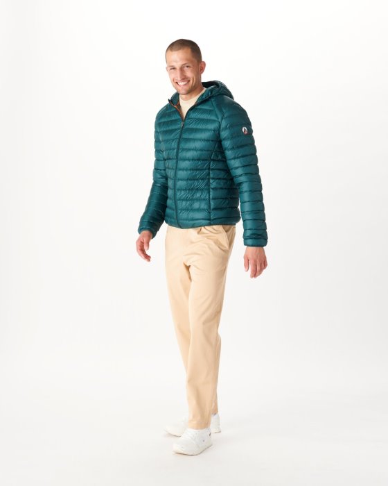 Dark Green Lightweight Down Jacket Nico Jott Trend