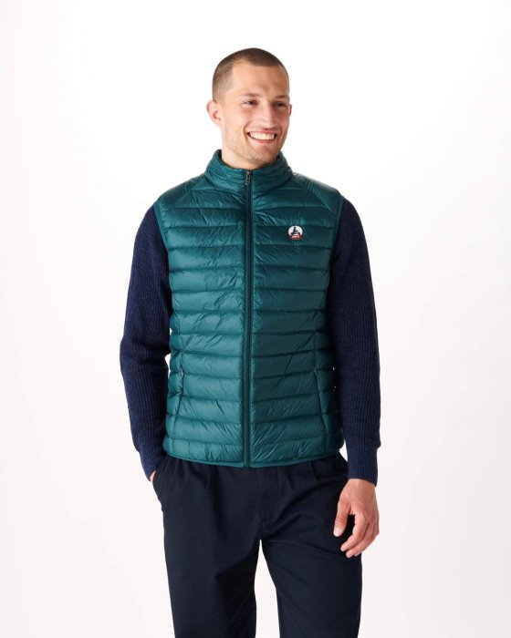 Dark Green Sleeveless Down Jacket Tom Jott New In