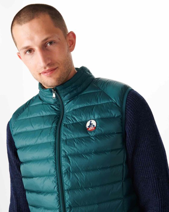 Dark Green Sleeveless Down Jacket Tom Jott New In