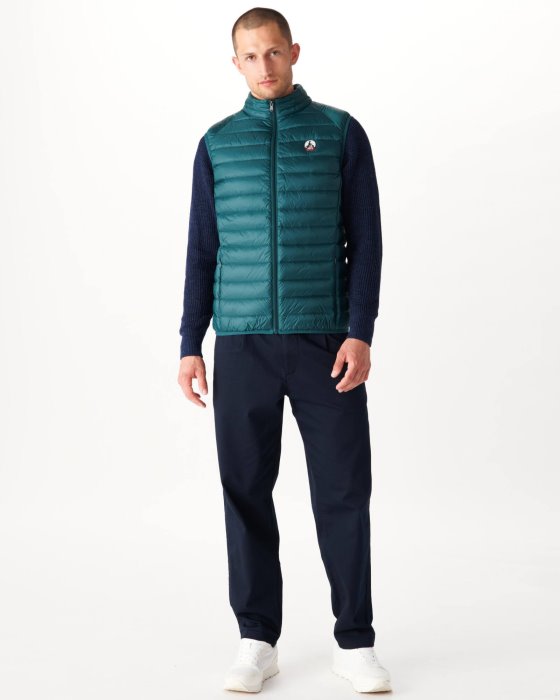 Dark Green Sleeveless Down Jacket Tom Jott New In
