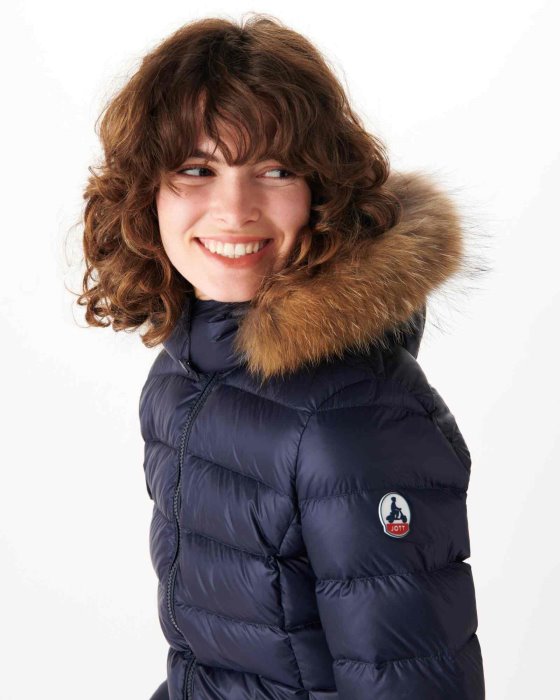 Extreme Cold Hooded Down Jacket Marine Luxe Jott New In